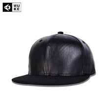 Load image into Gallery viewer, Black  Leather Baseball Cap