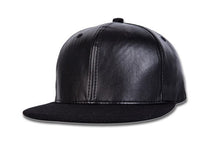 Load image into Gallery viewer, Black  Leather Baseball Cap