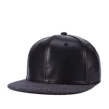 Load image into Gallery viewer, Black  Leather Baseball Cap
