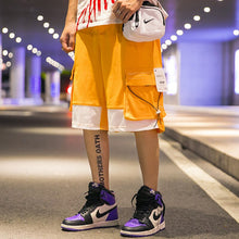 Load image into Gallery viewer, Baggy Patchwork Cargo Shorts
