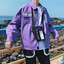 Load image into Gallery viewer, Purple Streetwear Young Jacket